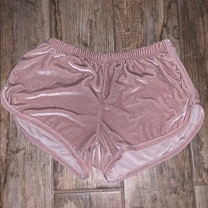 brandy velvet shorts